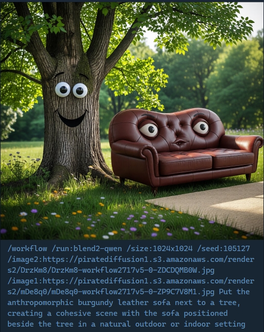 Workflow show command output